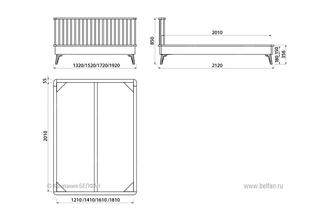 Кровать "Эльва" (Elva) 140, Belfan купить в Севастополе