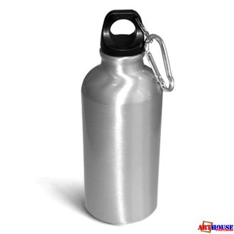 Фляжка алюминиевая СЕРЕБРО большая, 600мл