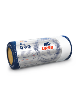 Теплоизоляция Ursa Geo М-11Ф 18000x1200x50 мм фольгированная 21,6 кв.м