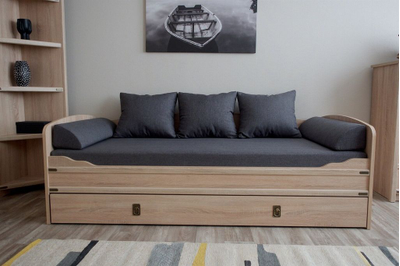 Кровать Валенсия 90*200 см с выдвижным спальным местом 80*190 см