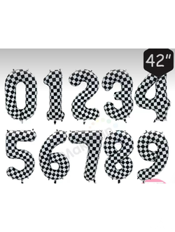 Цифры гоночные от 0 до 9