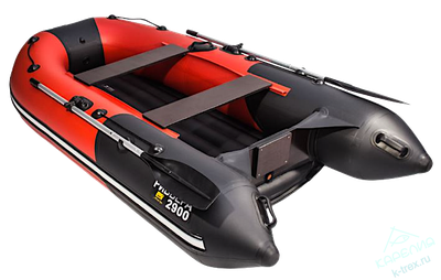 Лодка ПВХ Мастер Лодок Ривьера Компакт 3200НДНД "Комби" Красный / Чёрный