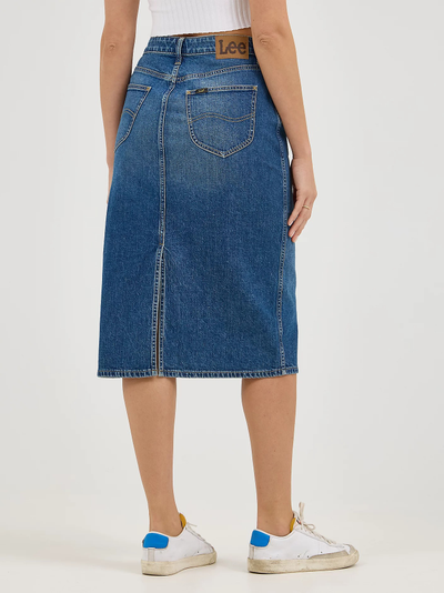Юбка Lee® Legendary Back Slit Denim Skirt