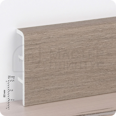 Плинтус ПВХ Рико Концепт 80мм 2,2м. 80015