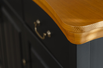 Комод Айно 6 широкий из массива сосны с ящиками и дверками 150 х 43 х 91 см