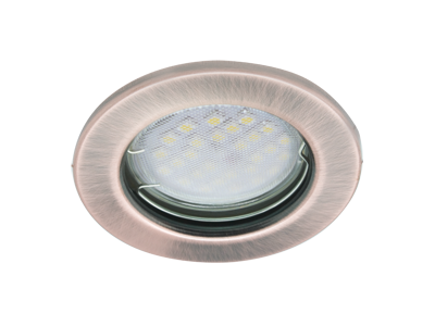 Светильник встраиваемый Ecola DL90 MR16 GU5.3 плоский Черненая Медь 30x80 FA1611EFY