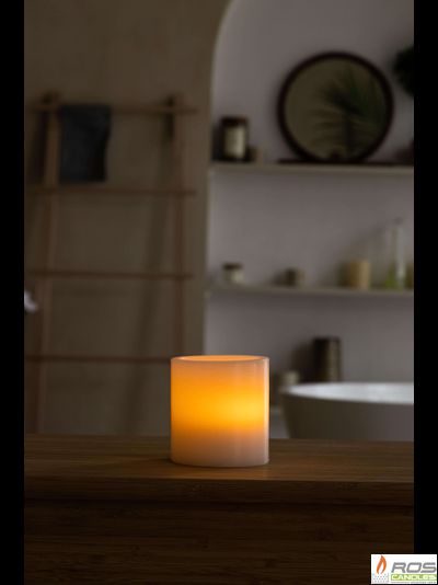 Гладкий парафиновый плафон для LED свечей - 9,2*10см