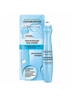 Витэкс Увлажнение Ultra Long Увлажняющий Гель-Филлер для кожи вокруг глаз роликовый, 12мл