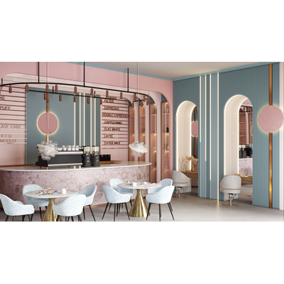 Гипсовая панель ILLUSION + LED артикул M-0091