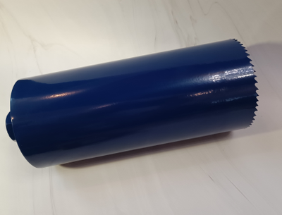 Коронка биметаллическая диаметр 132 мм глубина 300 мм по дереву, металлу, пластику.