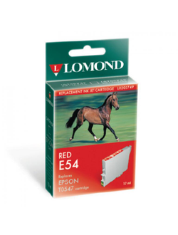 Картридж для принтера Epson, Lomonnd E54 Red, Красный, 17мл, Пигментные чернила
