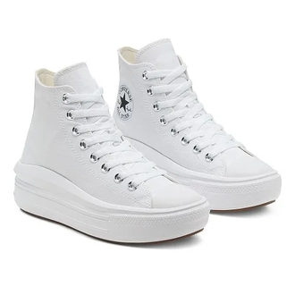 Кеды Converse на платформе высокие white