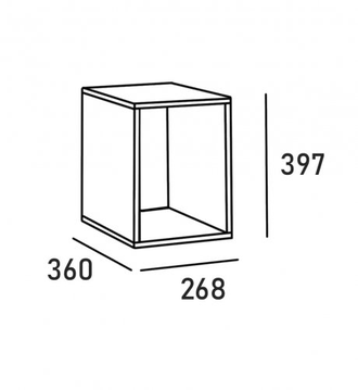 Сканди (Scandi) OP301 Полка-куб