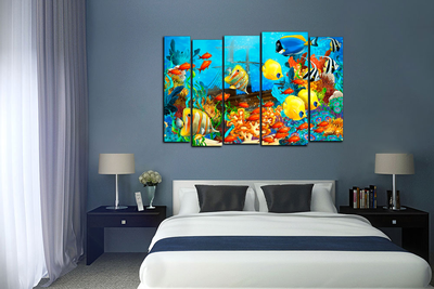 Модульная картина "Море в красках"