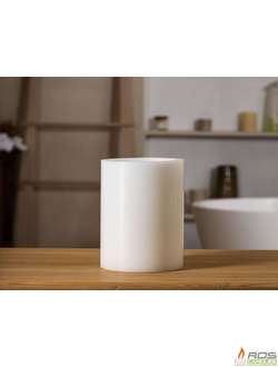 Гладкий парафиновый плафон для LED свечей - 11,7*15см