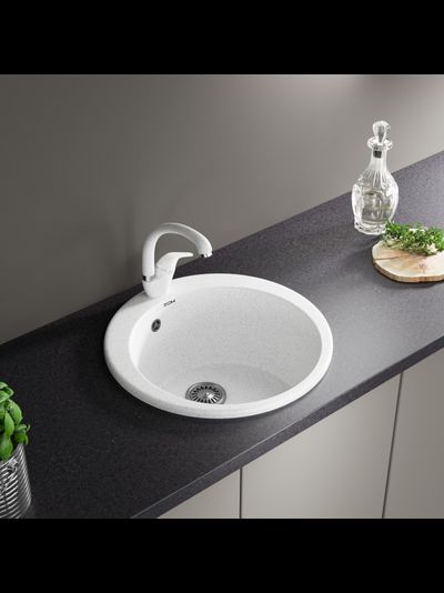 Керамическая кухонная мойка ZOX ZX-GM 08 круглая 510 мм