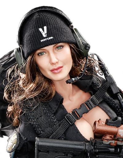 Коллекционная фигурка 1/6 Female Shooter - Black Ver VCF-2029 - VERYCOOL