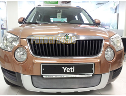 Защита радиатора Skoda Yeti 2009-2013 chrome