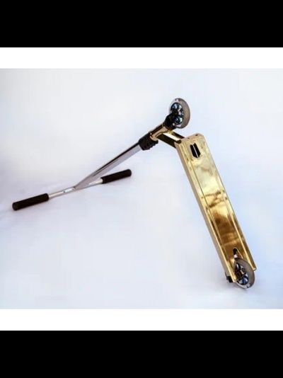 Самокат трюковый S-PRO золотой хром