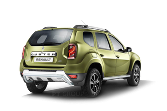 Защита порогов с алюм. площадкой 51мм «Эстонец» (ППК) RENAULT Duster 2012-20/ NISSAN Terrano 2014-. Арт. RDU330303