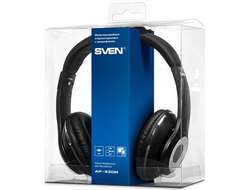 Наушники полноразмерные SVEN AP-930M, с микрофоном, черный-серебро
