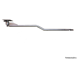 Консоль поворотная (360*)  Z-ОБРАЗНАЯ нерж. ( мат.) 1,55м вход 1/4 г.( сбоку и сверху) выход 1/4 ш.