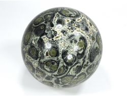 Шар Риолит «Яшма Kambaba», «Крокодиловая яшма», Мадагаскар (66 мм, 409 г) №37535