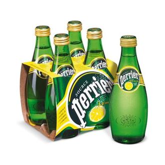 Вода минеральная Perrier газированная со вкусом лимона 0.33 л