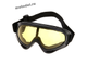 Очки маска VT03 для мотокросса черные желтая линза