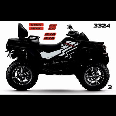 CF MOTO X10 №3324 Крассный Наклейки Графика Екатеринбург обклеить Обклейка винил