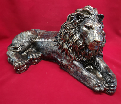 ЛЕВ античный бронза 34*63см  5кг   полистоун Россия 3679-013104