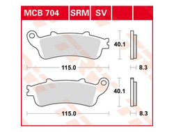 Тормозные колодки TRW MCB704SV для Honda (Sinter Street SV)