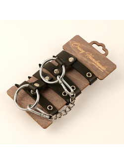 CH-1071 Наручники из натуральной кожи Crazy Handmade