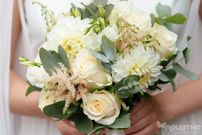 Букет невесты & Бутоньерка № 1354