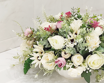 Цветочная композиция из искусственных цветов - Алиса мал № МК009 - Купить в Москве