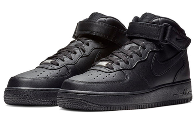 кроссовки Nike Air Force 1 Mid 07 Triple Black брендовая обувь