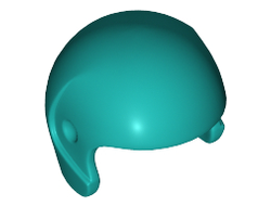 Minifigure, Headgear Helmet Sports/Flight, Dark Turquoise (93560 / 6294852)