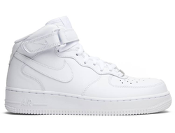 NIKE Air Force Высокие Белые (кожа)
