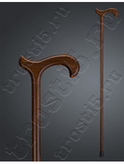 Легкая деревянная трость "Эссен" для ходьбы коричневая