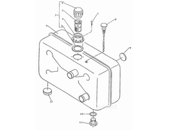 Масляный бак в сборе ДВ 1792, 1784, 1786, 1788