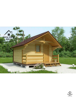 Баня из профилированного бруса "Садовник" 10м2 3х4