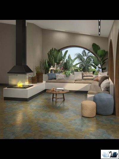 Керамогранит Kerama Marazzi Гроссето 20x23 см зелёный матовый