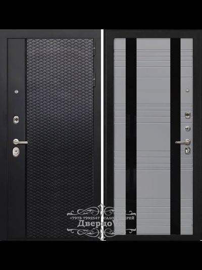 VENMAR (ВЕНМАР). НЕКСТ 100 мм. СТАЛЬ 1,8 мм. ТРЕХКОНТУРНАЯ. ЧЕРНЫЙ КВАРЦ/ СОФТ СЕРЫЙ со ВСТАВКАМИ ИЗ ЧЕРНОГО СТЕКЛА Lacobel