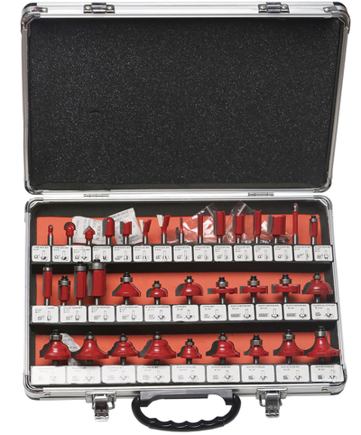 Набор из 35 фрез в кейсе (хв. 8 мм)