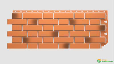 Панель фасадная FLEMISH красный жженый 1095х420 мм, (0,46м2)