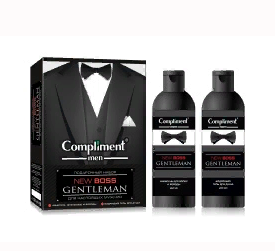 Compliment ПН №1770 men NEW BOSS Gentleman (Шампунь для волос и бороды 250мл + Гель для душа 250мл)