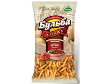 Картофельная соломка Бульба STICKS со вкусом Кетчуп, в упаковке 75 гр.