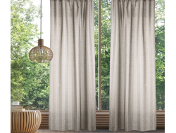 Комплект штор  рогожка "ЗЕБРА ЭКРЮ"