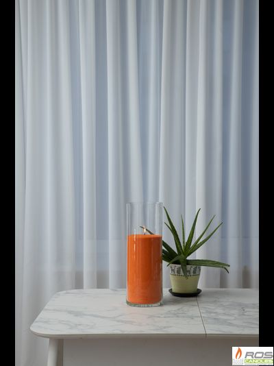 Насыпная свеча &quot;Цилиндр 40 см&quot;, оранжевая &quot;Оранжевый&quot;