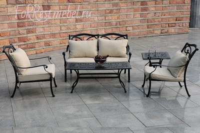 Комплект для отдыха из литого алюминия Venice